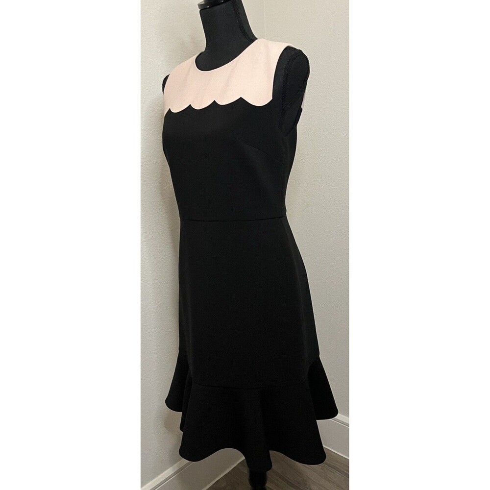 Kate Spade New York Women's Black /Pink Scallop Sleeveless Adorable Dress Size 8 - Picture 5 of 14